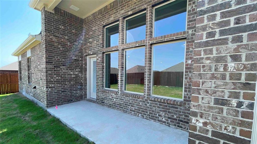 Exterior details and patio area of a home in Elevon, Lavon (Image 3). Exterior details and patio area of a home in Elevon, Lavon (Image 3).