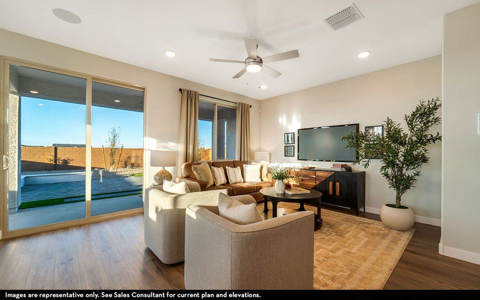Representative furnished interior of a home built from the Tempe by CastleRock Communities in Rancho Mirage, Maricopa (Image 7).