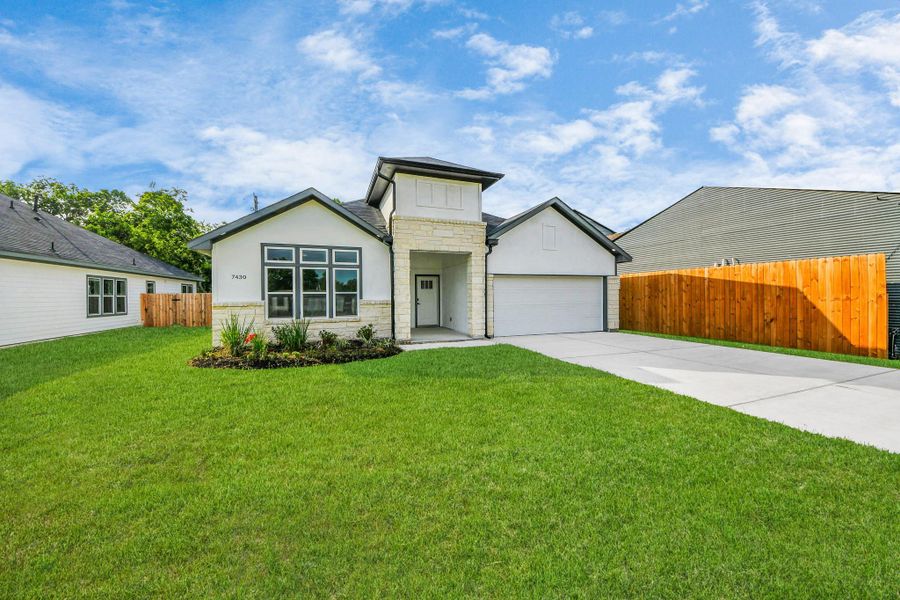 Front exterior of a new home in , Beasley, TX, highlighting curb appeal (Image 11). Front exterior of a new home in , Beasley, TX, highlighting curb appeal (Image 11).
