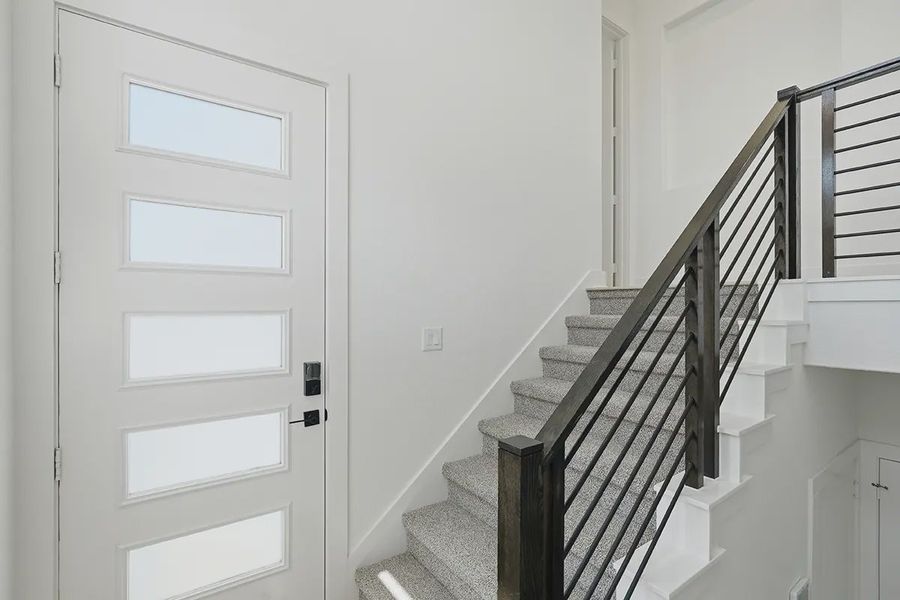 Representative unfurnished interior of a home built from the Athena by Chesmar Homes in Prominence Urban, San Antonio (Image 17).