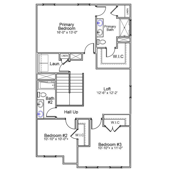2D floor plan layout of this home in Laurinton Farms, Hopkins, SC (Image 4).