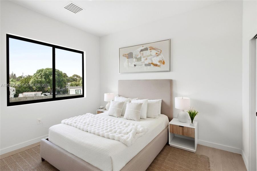 Furnished interior view inside a new home in , Miami (Image 10).