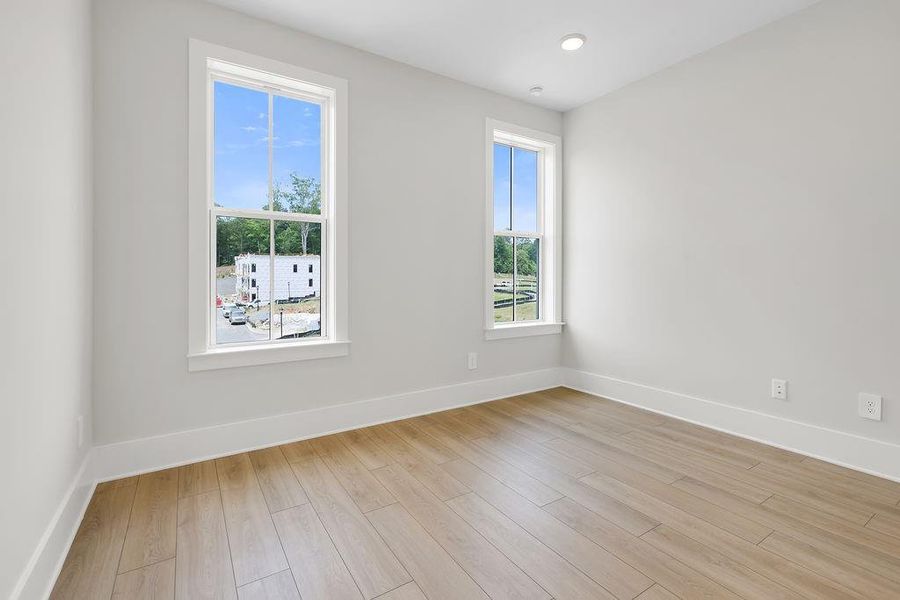 Spacious, unfurnished interior of a new home in Echo Park, Suwanee (Image 21). Spacious, unfurnished interior of a new home in Echo Park, Suwanee (Image 21).