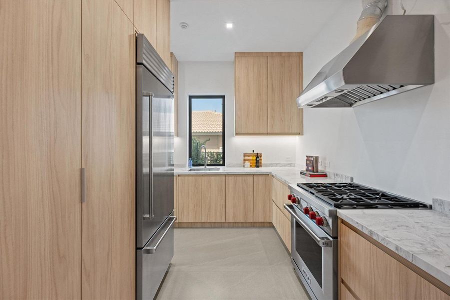 Chefs pantry and laundry