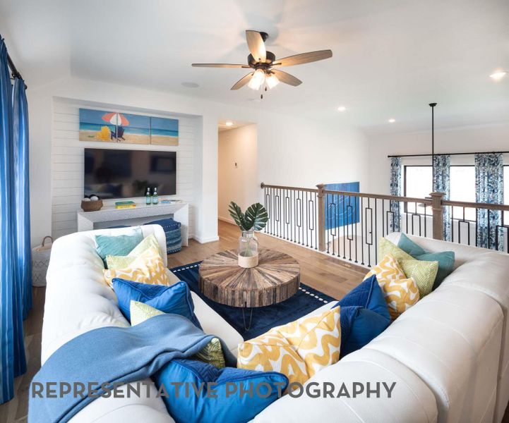 Furnished interior view inside a new home in Santa Rita Ranch, Liberty Hill (Image 11).