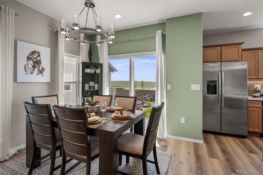 Furnished interior view inside a new home in , Colorado Springs (Image 40).