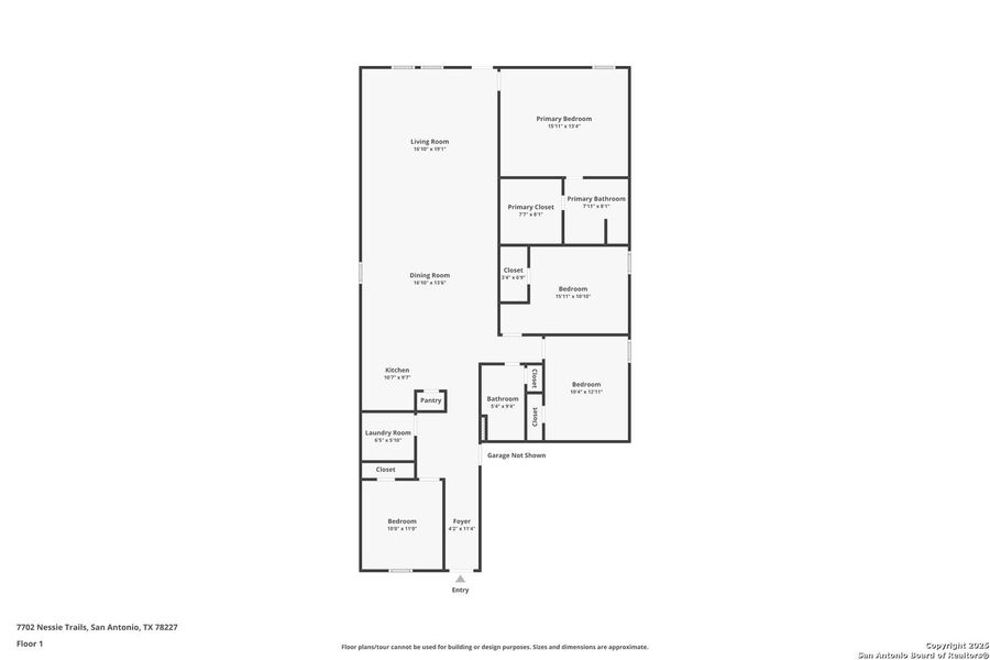 2D floor plan layout of this home in , Floresville, TX (Image 3).