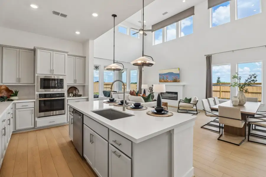 Furnished interior view inside a new home in Blue Creek Trails, Richmond (Image 12).