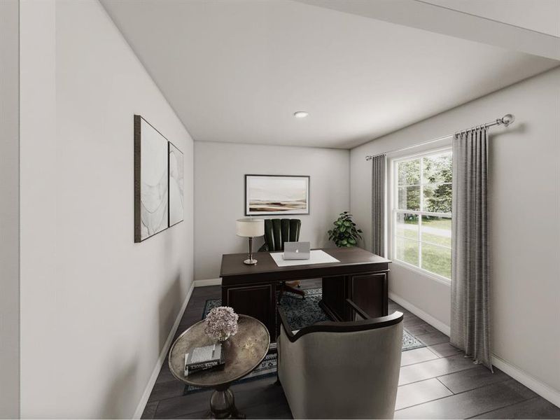 Furnished interior view inside a new home in Milford Farms, Milford (Image 7).