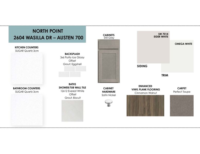 Sample of building materials used in homes in North Point, Temple (Image 12).