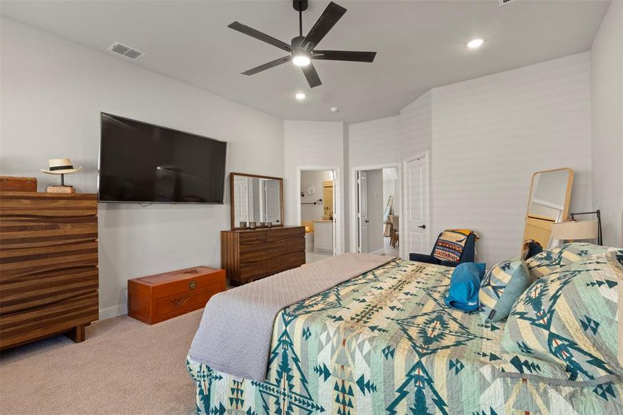 Furnished interior view inside a new home in Union Park Classic 60, Little Elm (Image 29).