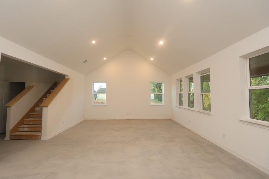 Great room - still under construction! Great room - still under construction!