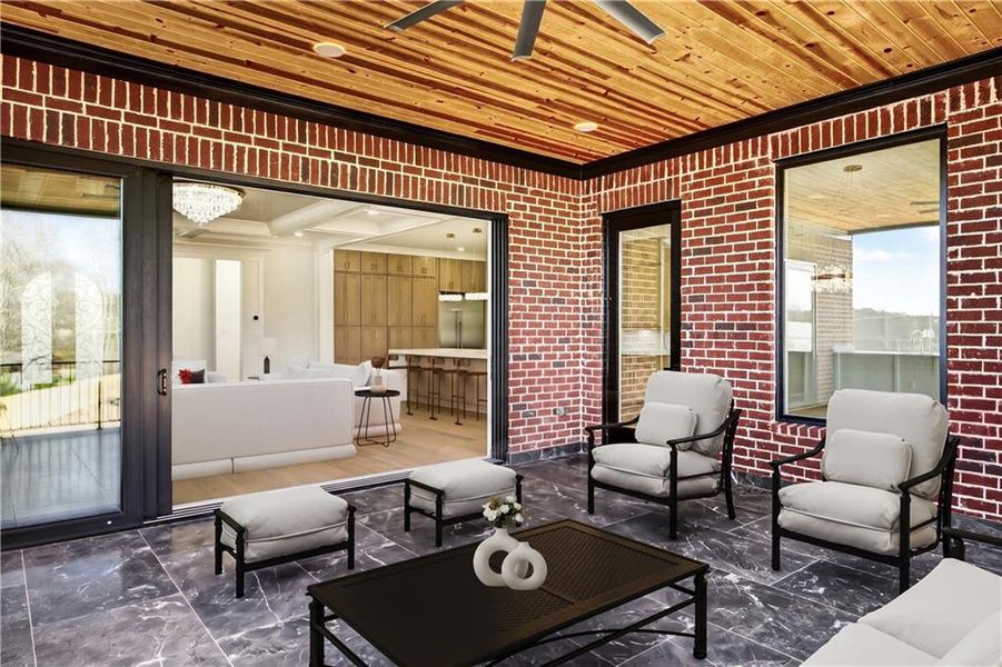 Exterior details and patio area of a home in , Buford (Image 33). Exterior details and patio area of a home in , Buford (Image 33).