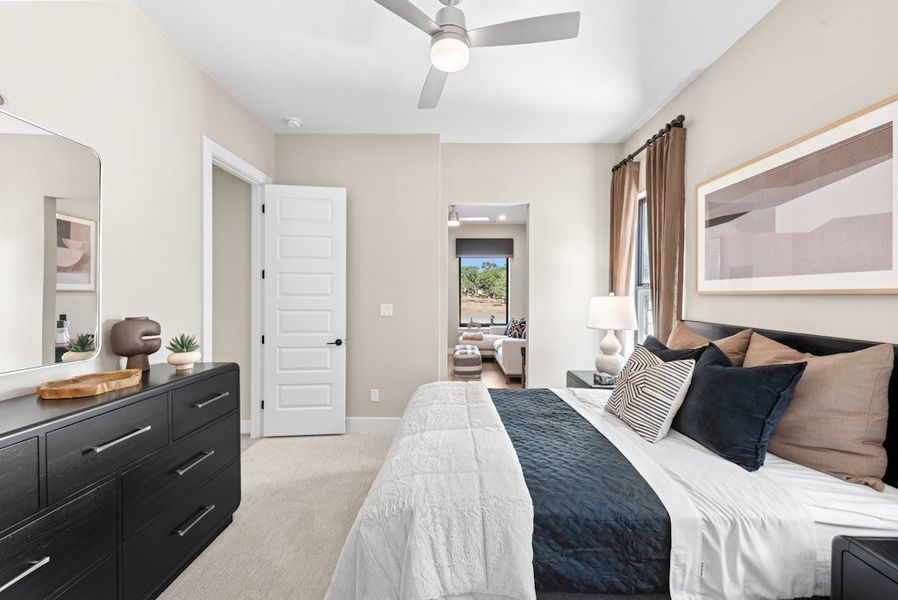 Representative furnished interior of a home built from the Emory by Scott Felder Homes in Leander Estates, Leander (Image 41).