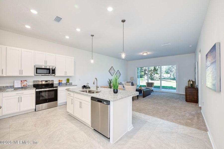 Furnished interior view inside a new home in , Jacksonville (Image 11).
