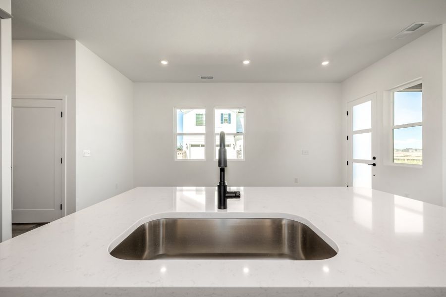 Furnished interior view inside a new home in Painted Prairie, Aurora (Image 13). Furnished interior view inside a new home in Painted Prairie, Aurora (Image 13).