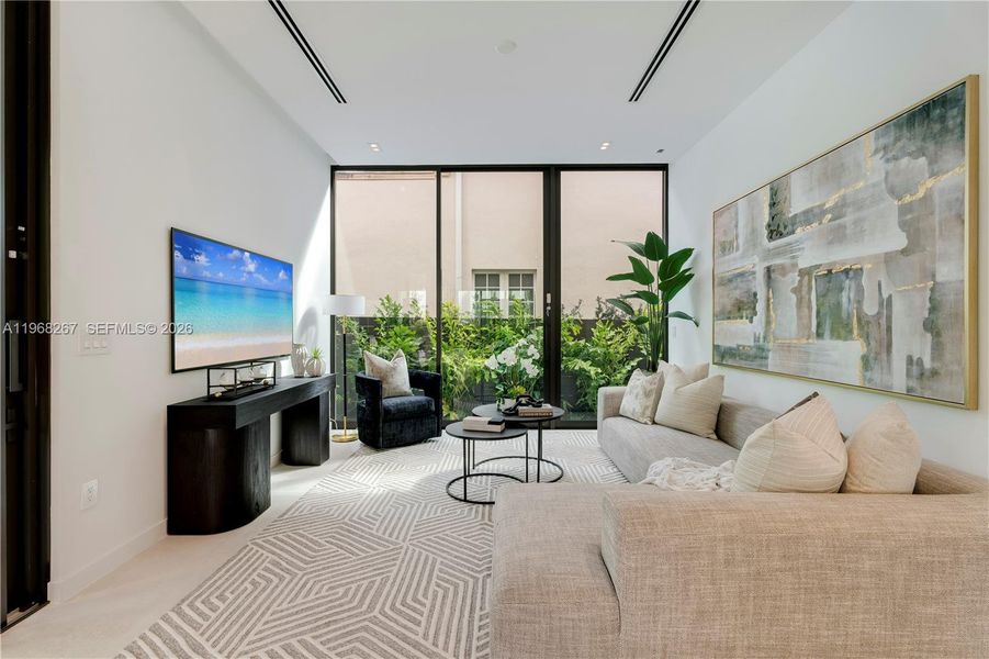 Furnished interior view inside a new home in , Miami (Image 8).