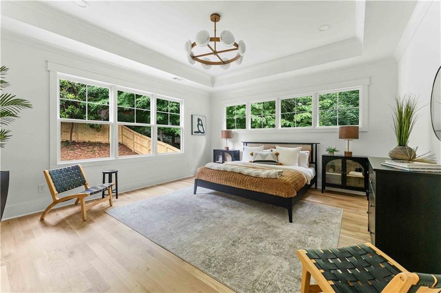 Furnished interior view inside a new home in , Atlanta (Image 11).