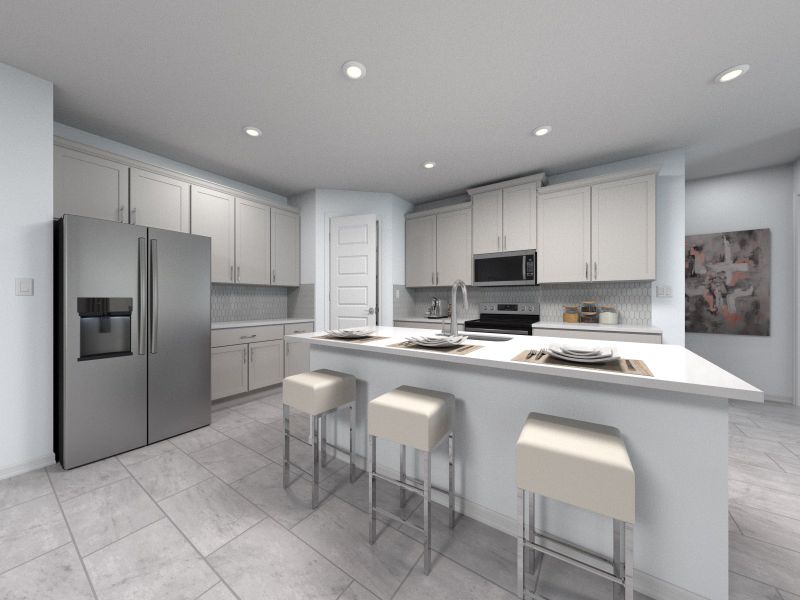 Furnished interior view inside a new home in Azalea Creek, Jacksonville (Image 4).