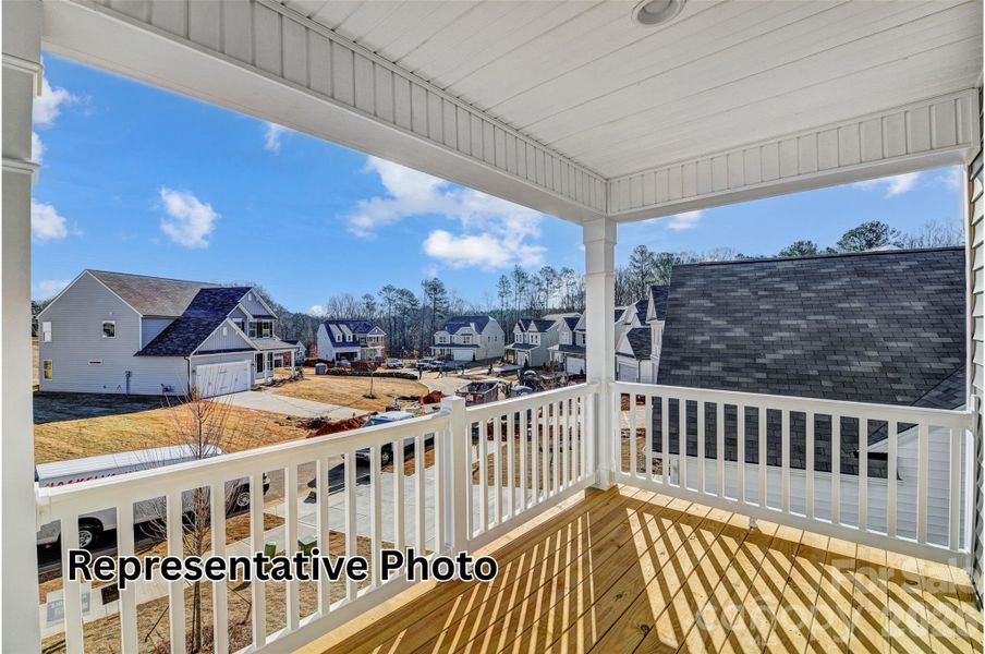 Exterior details and patio area of a home in Enclave at Riverdale, Huntersville (Image 19).