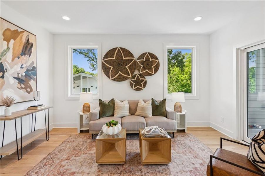 Furnished interior view inside a new home in , Atlanta (Image 13). Furnished interior view inside a new home in , Atlanta (Image 13).