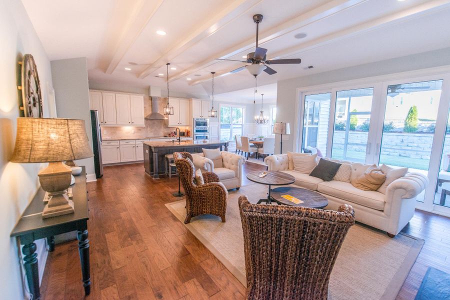 Representative furnished interior of a home built from the Claremont by Bill Clark Homes in The Sanctuary at Sunset Beach, Sunset Beach (Image 15). Representative furnished interior of a home built from the Claremont by Bill Clark Homes in The Sanctuary at Sunset Beach, Sunset Beach (Image 15).
