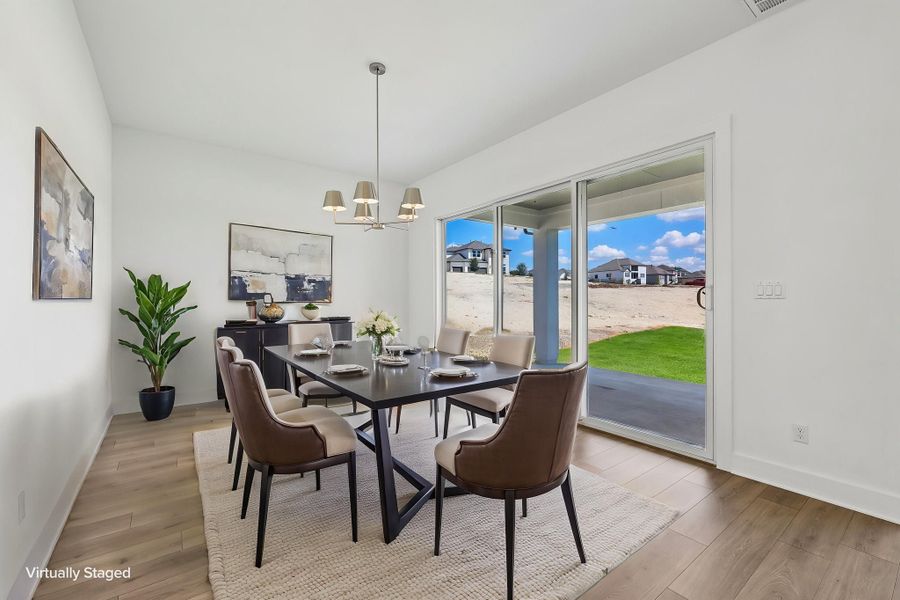 Representative furnished interior of a home built from the Rainey by Taylor Morrison in Santa Rita Ranch, Liberty Hill (Image 8).