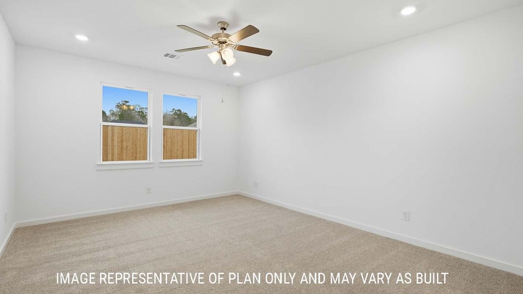 Representative unfurnished interior of a home built from the Berkshire by D.R. Horton in The Woods, Lumberton (Image 28). Representative unfurnished interior of a home built from the Berkshire by D.R. Horton in The Woods, Lumberton (Image 28).