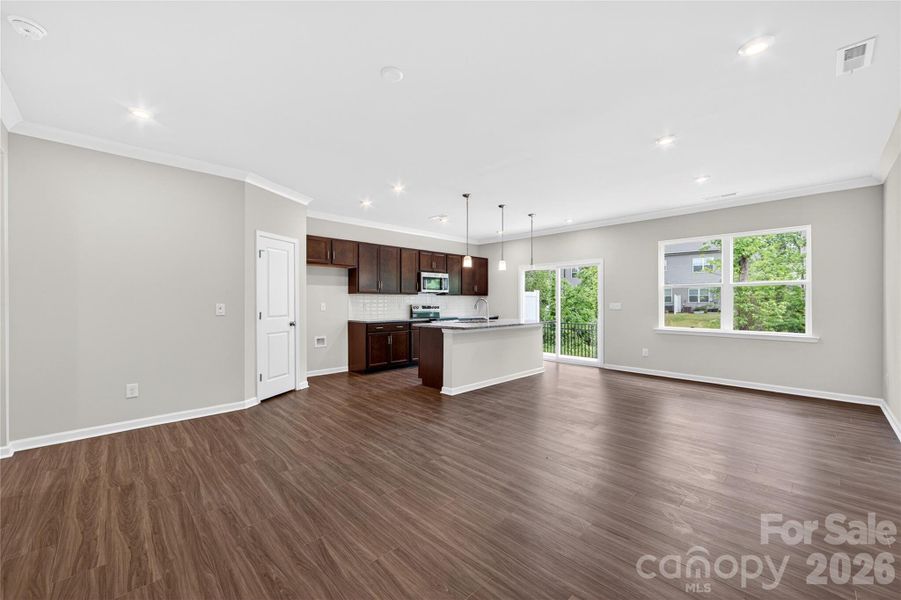 Open concept living Open concept living