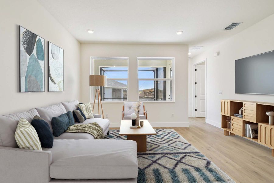 Representative furnished interior of a home built from the The Alanson by David Weekley Homes in Gracewater at Sarasota, Sarasota (Image 3).