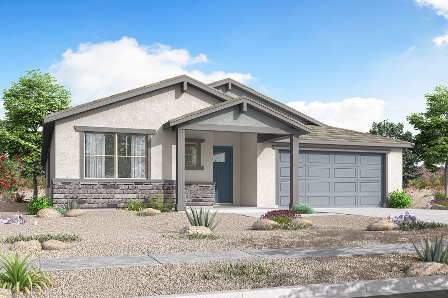 Representative exterior photo of a completed home built from the Dove by Mattamy Homes in Las Ventanas, Goodyear, AZ (Image 21). Representative exterior photo of a completed home built from the Dove by Mattamy Homes in Las Ventanas, Goodyear, AZ (Image 21).