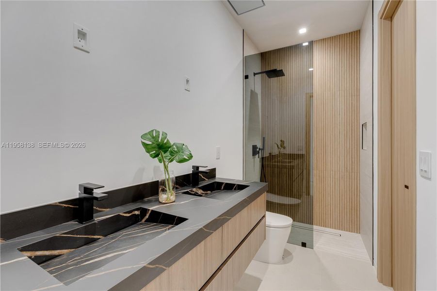 Furnished interior view inside a new home in , Miami (Image 13).