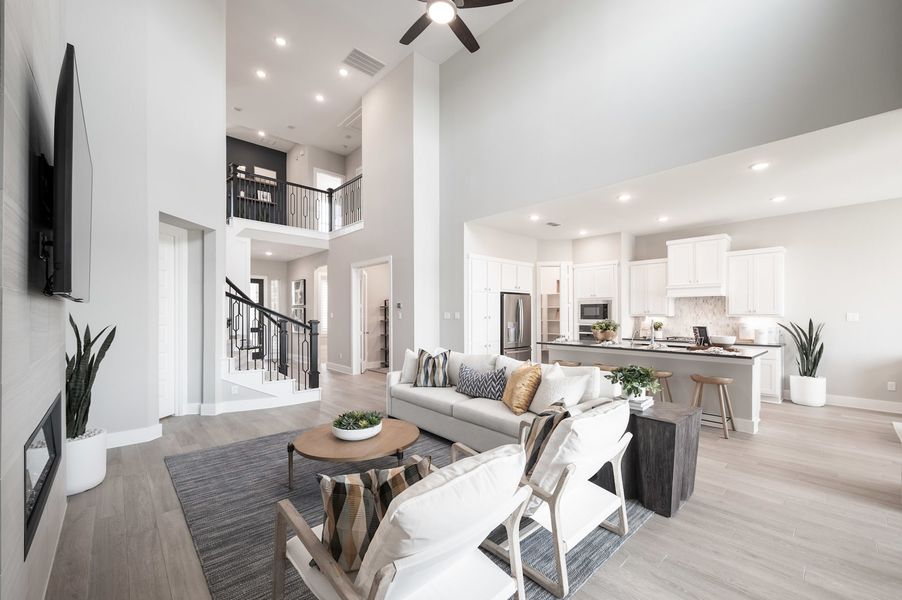 Representative furnished interior of a home built from the Verdin by Tri Pointe Homes in Pecan Ridge, Fulshear (Image 65).