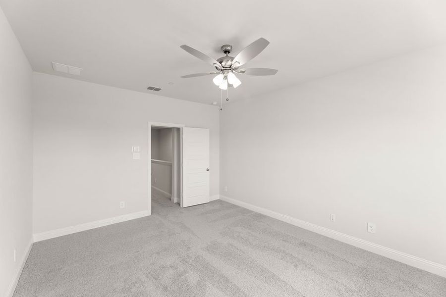 Front exterior of a new home in Main Street Village, Mansfield, TX, highlighting curb appeal (Image 17). Front exterior of a new home in Main Street Village, Mansfield, TX, highlighting curb appeal (Image 17).