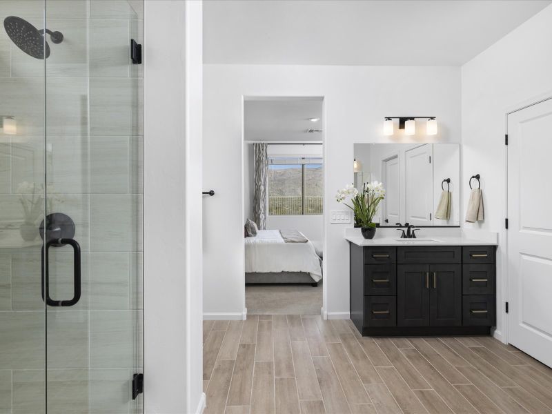 Furnished interior view inside a new home in Summit at Rocking K, Tucson (Image 13). Furnished interior view inside a new home in Summit at Rocking K, Tucson (Image 13).