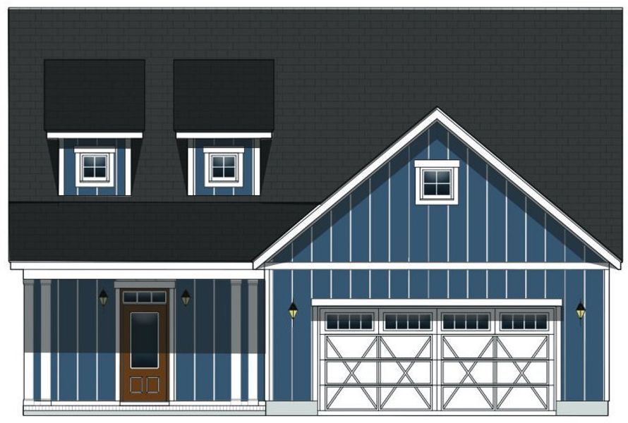 2D floor plan layout of this home in Riverside Cove, Wilmington, NC (Image 7).