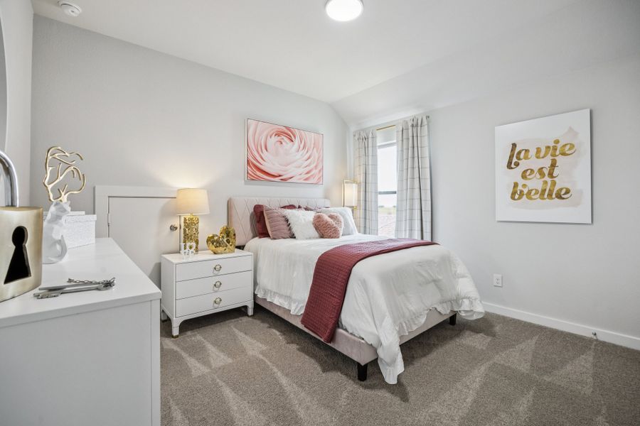 Bedroom in the Winters home plan by Trophy Signature Homes – REPRESENTATIVE PHOTO Bedroom in the Winters home plan by Trophy Signature Homes – REPRESENTATIVE PHOTO