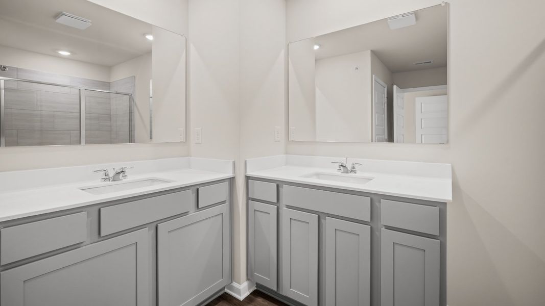 Furnished interior view inside a new home in Echo Glen, Stockbridge (Image 12).