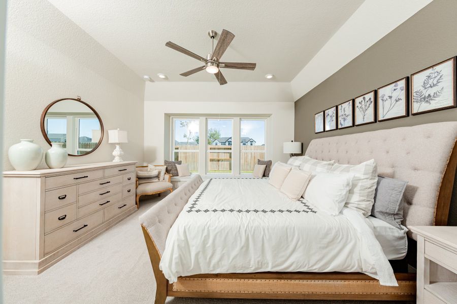 Representative furnished interior of a home built from the Sheffield by Beazer Homes in Meridiana, Iowa Colony (Image 7).