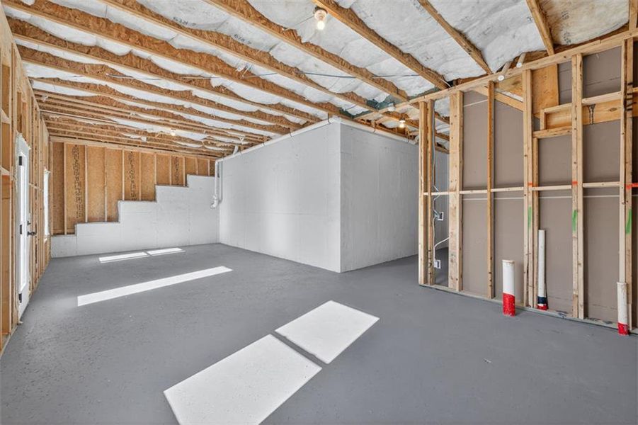 In-progress construction of a new home in Kingston Park, Kingston, GA (Image 43).