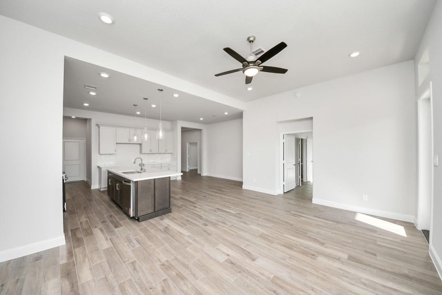 Spacious, unfurnished interior of a new home in Elyson: Elyson Duets, Katy (Image 22).