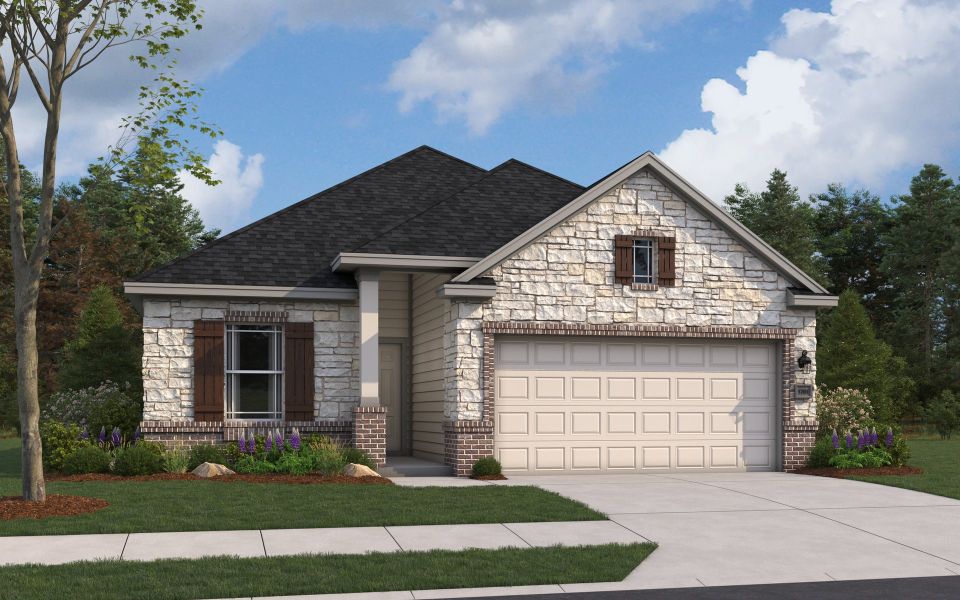 Rendering of floor plan. Colors and features may differ from shown representation.