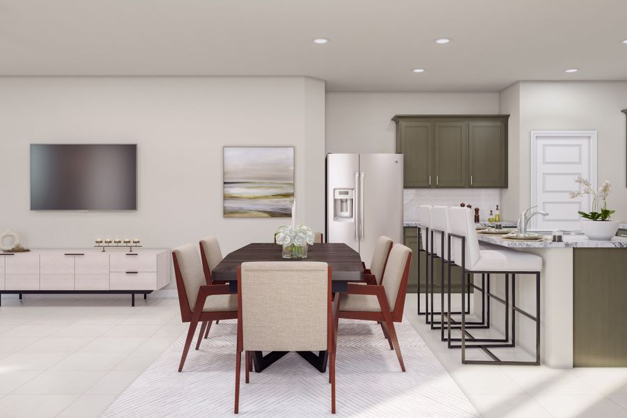 Representative furnished interior of a home built from the McKinney by Tri Pointe Homes in Mason Woods, Cypress (Image 10).