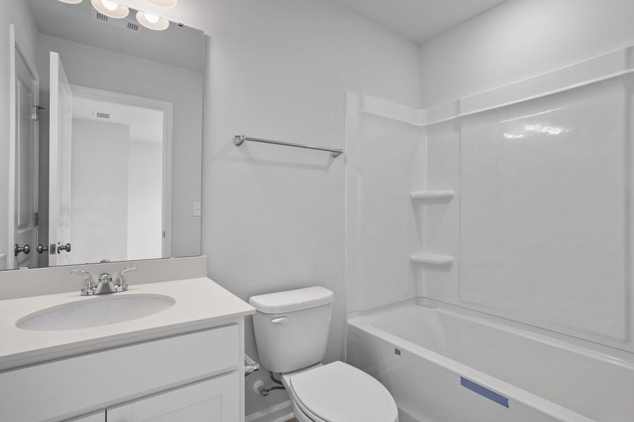 Furnished interior view inside a new home in Renaissance at White Oak, Garner (Image 15). Furnished interior view inside a new home in Renaissance at White Oak, Garner (Image 15).