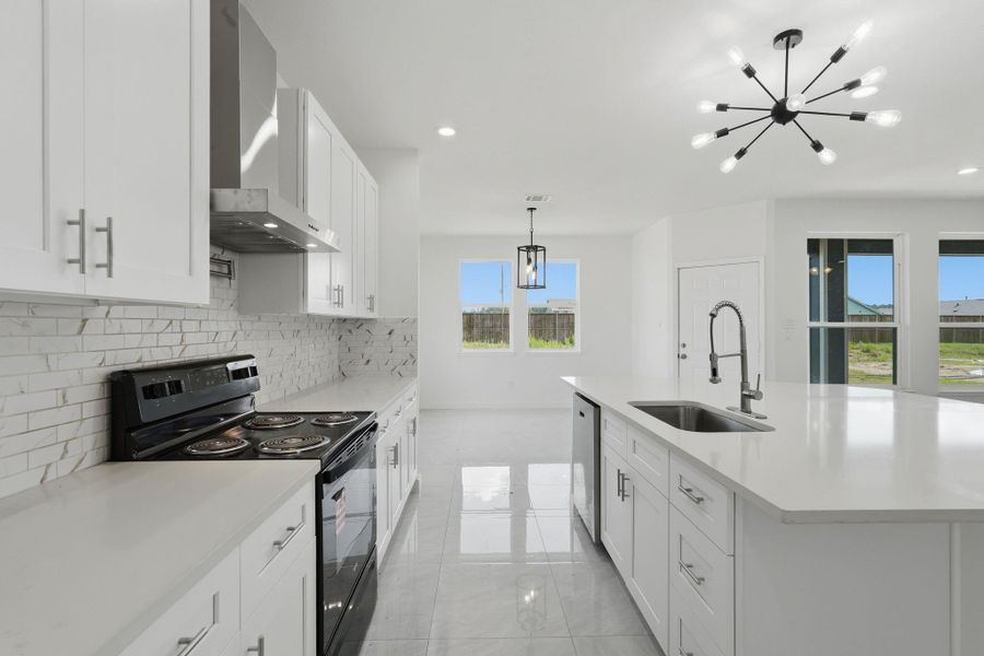 Furnished interior view inside a new home in , Conroe (Image 8).