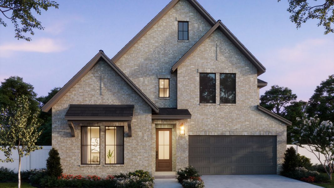 Representative exterior photo of a completed home built from the Sophie by Normandy Homes in Rainwater Crossing, Celina, TX (Image 19).