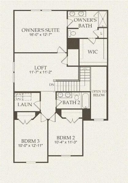 Centex Homes, Camelia floor plan