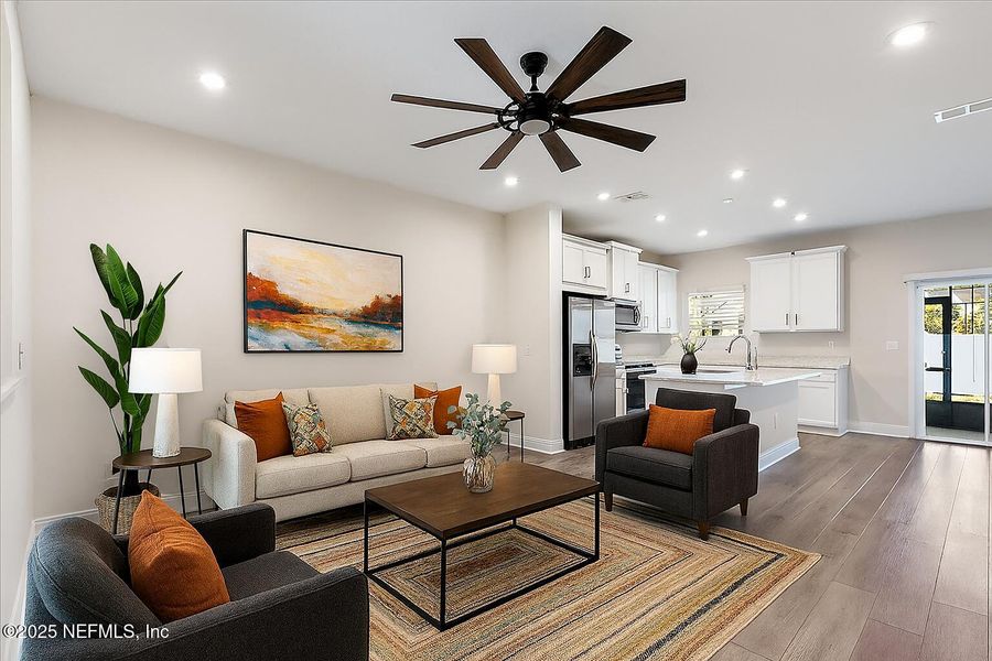 Furnished interior view inside a new home in , Jacksonville (Image 11).