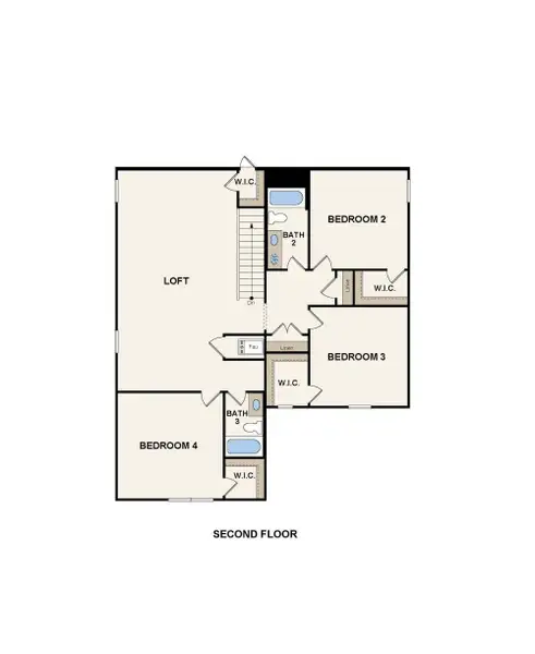 2D floor plan layout of this home in Magnolia Springs, Montgomery, TX (Image 3). 2D floor plan layout of this home in Magnolia Springs, Montgomery, TX (Image 3).