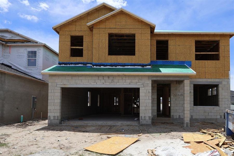 In-progress construction of a new home in Estates at Rivercrest, Sanford, FL (Image 4). In-progress construction of a new home in Estates at Rivercrest, Sanford, FL (Image 4).